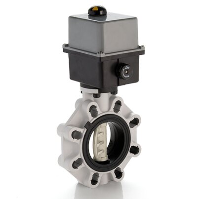 FKOM/CE 24V AC/DC LUG ISO-DIN - Electrically actuated butterfly valve DN 65:100