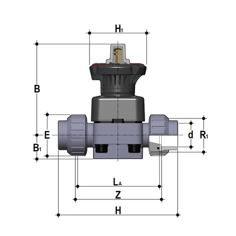 DKLUIC - DIALOCK® 2-way diaphragm valve DN 15:65