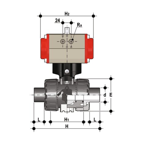 VKDBM/CP NO - Ball valve DN 10:50