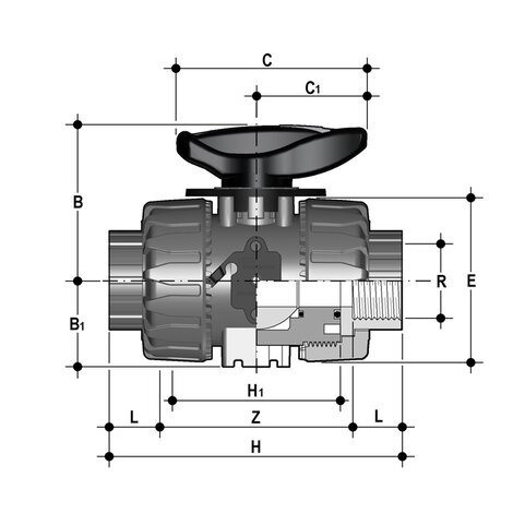VKRGV - Vanne à boisseau sphérique de régulation DUAL BLOCK® DN 10:50