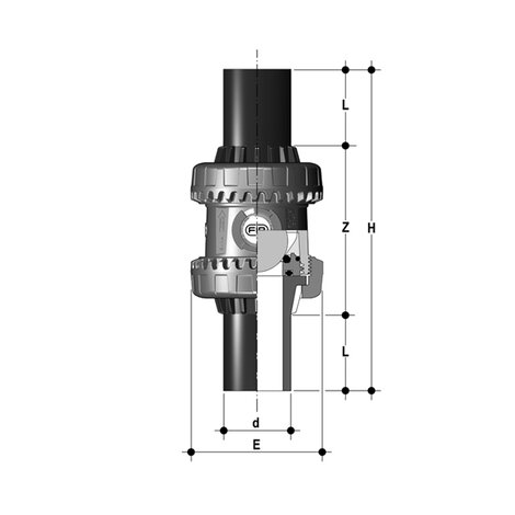 SXEBEV - Easyfit True Union ball and spring check valve DN 10:50