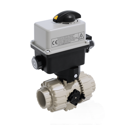 VKRFM/CE 24 V AC/DC 4-20 mA - DUAL BLOCK® 2-Wege-Kugelhahn mit elektrischer Betätigung DN 10:50
