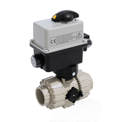 VKRIM/CE 90-240 V AC 4-20 mA - 2-Wege DUAL BLOCK® elektrisch betätigter Kugelhahn DN 10:50