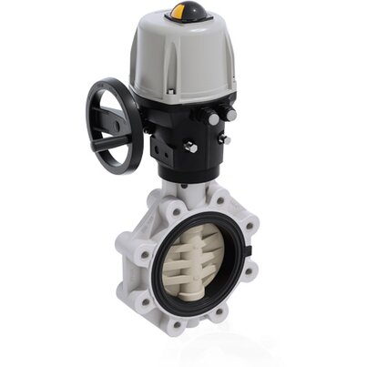 FKOM/CE 24V AC/DC LUG ISO-DIN - Electrically actuated butterfly valve DN 125:200