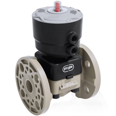 DKOAM/CP DA - Pneumatically actuated 2-way diaphragm valve PN 10 DN 15:65