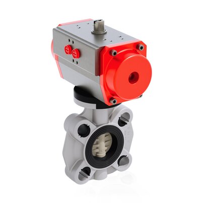 FKOM/CP DA - Pneumatically actuated butterfly valve DN 40:65