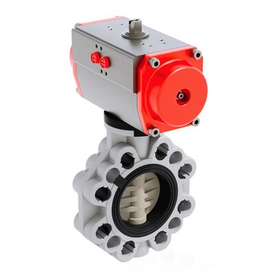 FKOM/CP DA - Pneumatically actuated butterfly valve DN 80:200