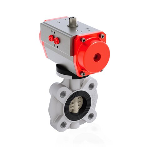 FKOM/CP DA LUG ANSI - Pneumatically actuated butterfly valve DN 65