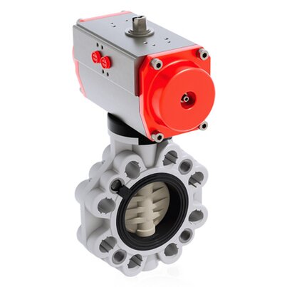 FKOM/CP DA LUG ANSI - Pneumatically actuated butterfly valve DN 80:200