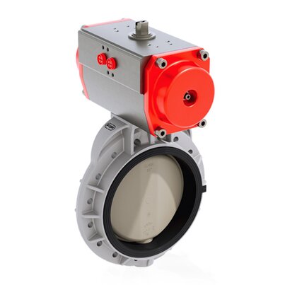 FKOM/CP NC - Pneumatically actuated butterfly valve DN 350:400