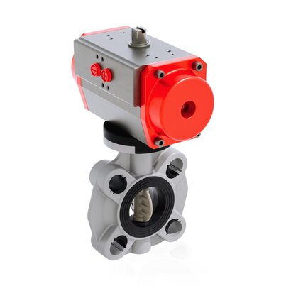 FKOM/CP NO - Pneumatically actuated butterfly valve DN 40:65