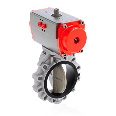 FKOM/CP NO - Pneumatically actuated butterfly valve DN 250:300