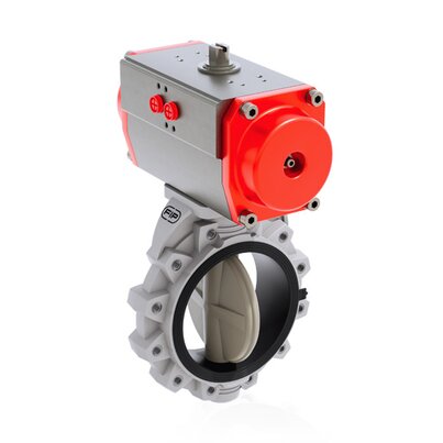FKOM/CP NO LUG ANSI - Pneumatically actuated butterfly valve DN 250:300