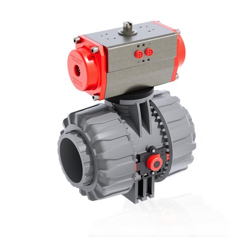 VKDIC/CP DA - Pneumatically actuated ball valve DN 65:100