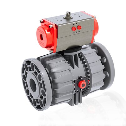 VKDOC - VKDOAC /CP DA - Pneumatisch betätigter 2-Wege DUAL BLOCK® Kugelhahn DN 65:100