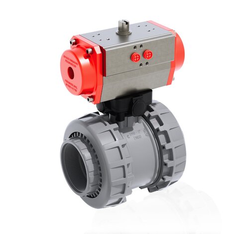 VXEFC/CP DA - pneumatically actuated Easyfit 2-way ball valve