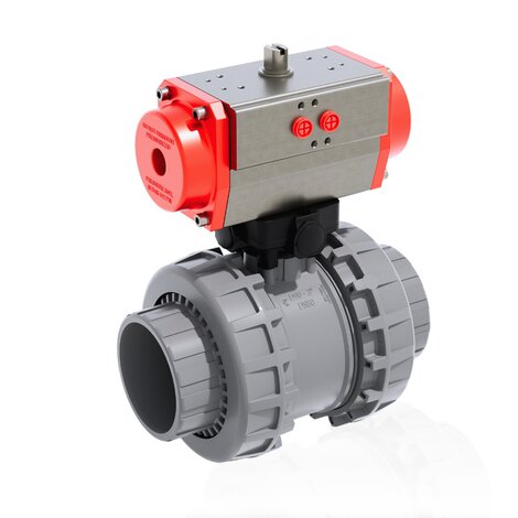 VXEIC/CP DA - Vanne à boisseau sphérique à 2 voies à actionnement pneumatique Easyfit DN 65:100