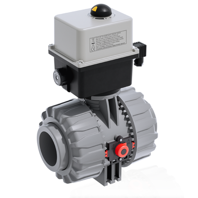 VKDAC/CE 24 V AC/DC - Electrically actuated DUAL BLOCK® 2-way ball valve DN 65:100