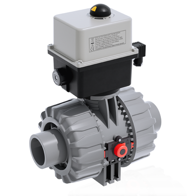 VKDDC/CE 24 V AC/DC - DUAL BLOCK® Elektrisch betätigter 2-Wege-Kugelhahn DN 65:100