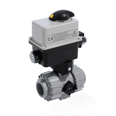 VKDAC/CE 90-240 V AC - Electrically actuated DUAL BLOCK® 2-way ball valve DN 10:50