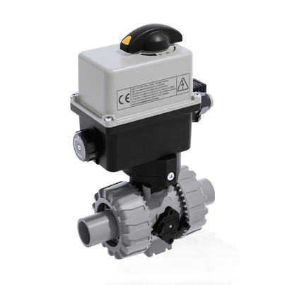 VKDDC/CE 90-240 V AC - DUAL BLOCK® Elektrisch betätigter 2-Wege-Kugelhahn DN 10:50