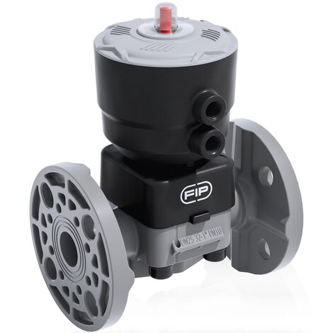 DKOC/CP NC - Pneumatically actuated 2-way diaphragm valve PN 10 DN 15:65