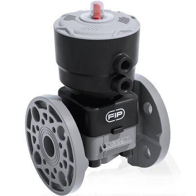 DKOAC/CP NO - Pneumatically actuated 2-way diaphragm valve PN 10 DN 15:65