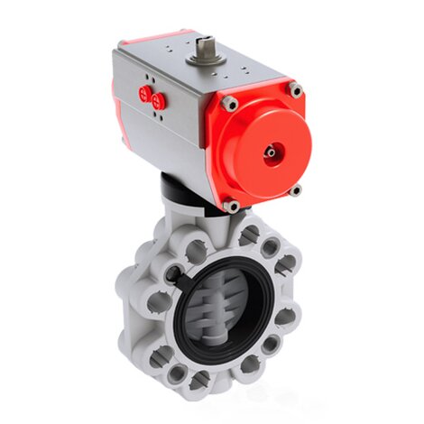 FKOC/CP DA LUG ISO-DIN - Pneumatically actuated butterfly valve DN 80:200