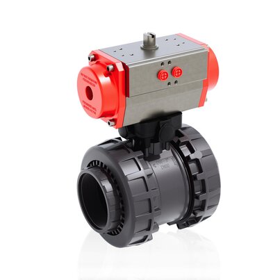 VXEFV/CP NO - vanne à boisseau sphérique Easyfit à 2 voies à actionnement pneumatique DN 65:100