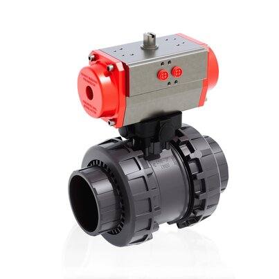 VXEIV/CP NO - vanne à boisseau sphérique Easyfit à 2 voies à actionnement pneumatique DN 65:100