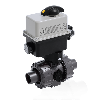 VKRDV/CE 90-240 V AC 4-20 mA - 2-Wege DUAL BLOCK® elektrisch betätigter Kugelhahn DN 10:50