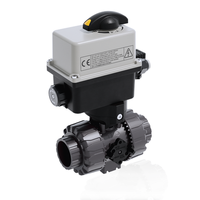VKRIV/CE 90-240 V AC 4-20 mA - 2-Wege DUAL BLOCK® elektrisch betätigter Kugelhahn DN 10:50