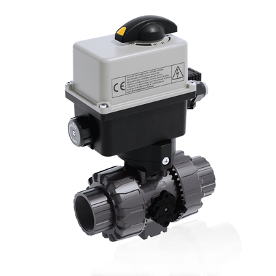 VKRGV/CE 24 V AC/DC 4-20 mA - 2-Wege DUAL BLOCK® elektrisch betätigter Kugelhahn DN 10:50