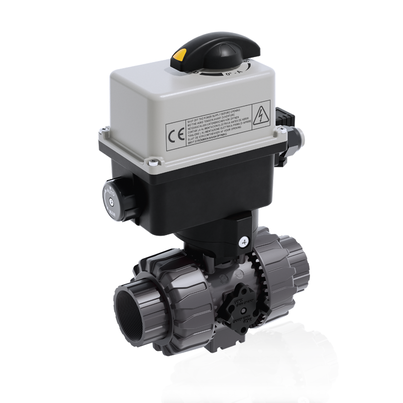 VKDFV/CE 90-240 V AC - Electrically actuated DUAL BLOCK® 2-way ball valve DN 10:50