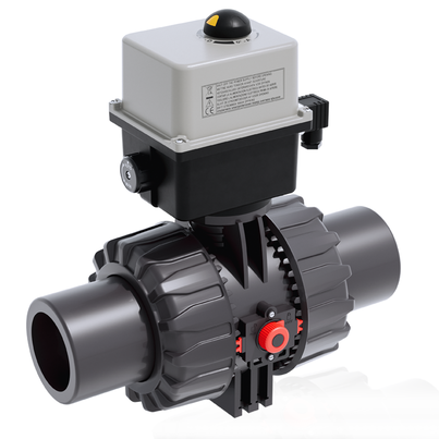 VKDJV/CE 90-240 V AC - DUAL BLOCK® Vanne à boisseau sphérique à 2 voies à commande électrique DN 65:100