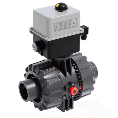 VKDDV/CE 90-240 V AC - Electrically actuated DUAL BLOCK® 2-way ball valve DN 65:100