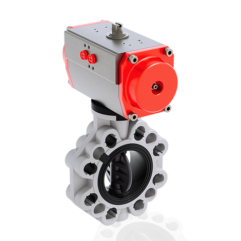 FKOV/CP NO - Vanne papillon à actionnement pneumatique DN 80:200