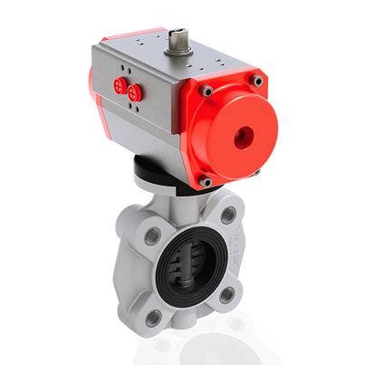 FKOV/CP DA LUG ANSI - Pneumatically actuated butterfly valve DN 65