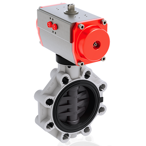 FKOV/CP DA - Vanne papillon à commande pneumatique DN 80:200