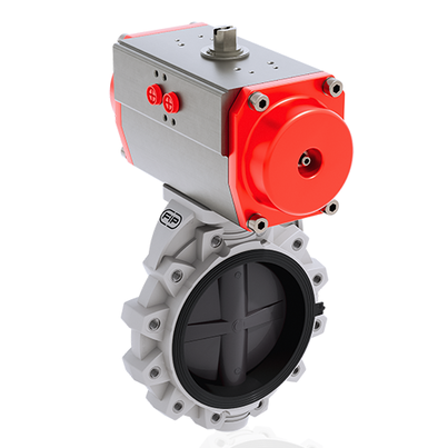 FKOV/CP DA LUG ANSI - Pneumatically actuated butterfly valve DN 250:300