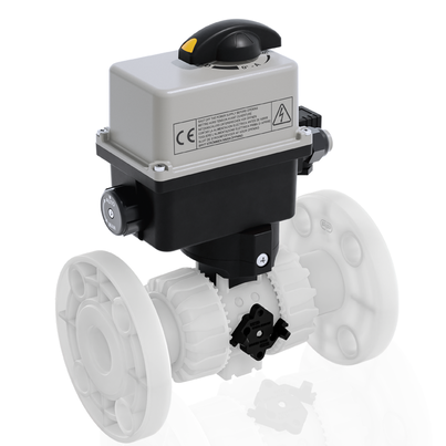 VKDOAF/CE 24 V AC/DC - Electrically actuated DUAL BLOCK® 2-way ball valve DN 10:50