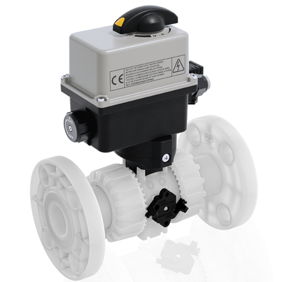 VKROAF/CE 90-240 V AC 4-20 mA - Vanne à boisseau sphérique DUAL BLOCK® à 2 voies actionnée électriquement DN 10:50