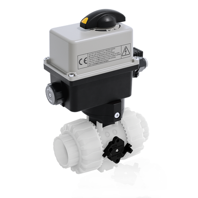 VKRIF/CE 90-240 V AC 4-20 mA - Elektrisch betätigter 2-Wege DUAL BLOCK® Kugelhahn DN 10:50