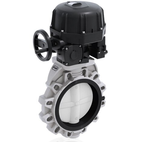 FKOF/CE 24V AC/DC - Electrically actuated butterfly valve DN 250:300
