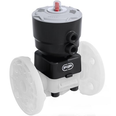 DKOF/CP NO - Pneumatically actuated 2-way diaphragm valve PN 10 DN 15:65