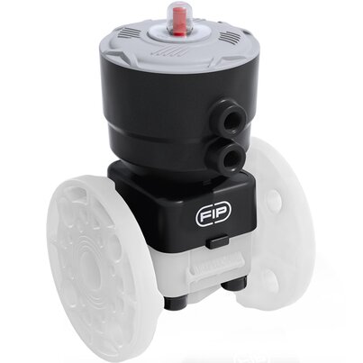DKOAF/CP NC - Pneumatically actuated 2-way diaphragm valve PN 10 DN 15:65