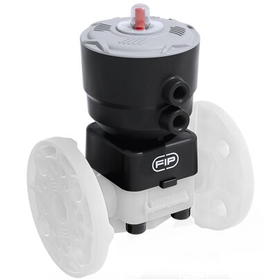 DKOF/CP NC - Pneumatically actuated 2-way diaphragm valve PN 10 DN 15:65