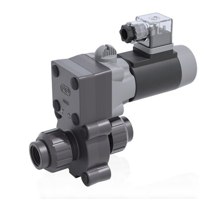 S22NV - 12V DC - true union 2-way solenoid valve