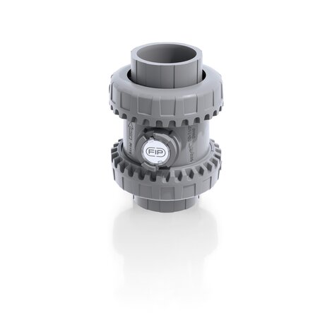 Render in valvola di ritegno bighiera Easyfit a molla SSEIC - DN 10:50 in PVC-C