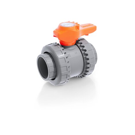 Render della valvola a sfera a 2 vie Easyfit VXEFC - DN 10:50 in PVC-C